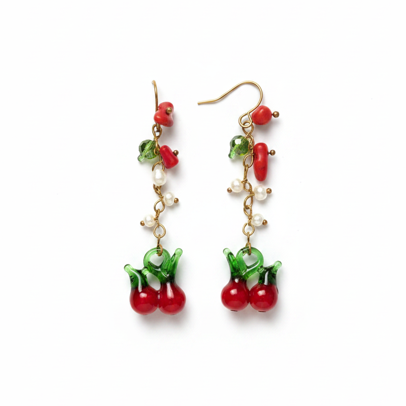 Earrings- Cherry trail