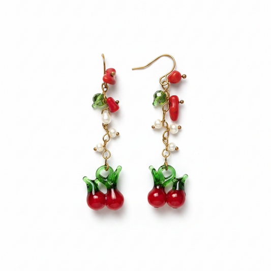 Earrings- Cherry trail