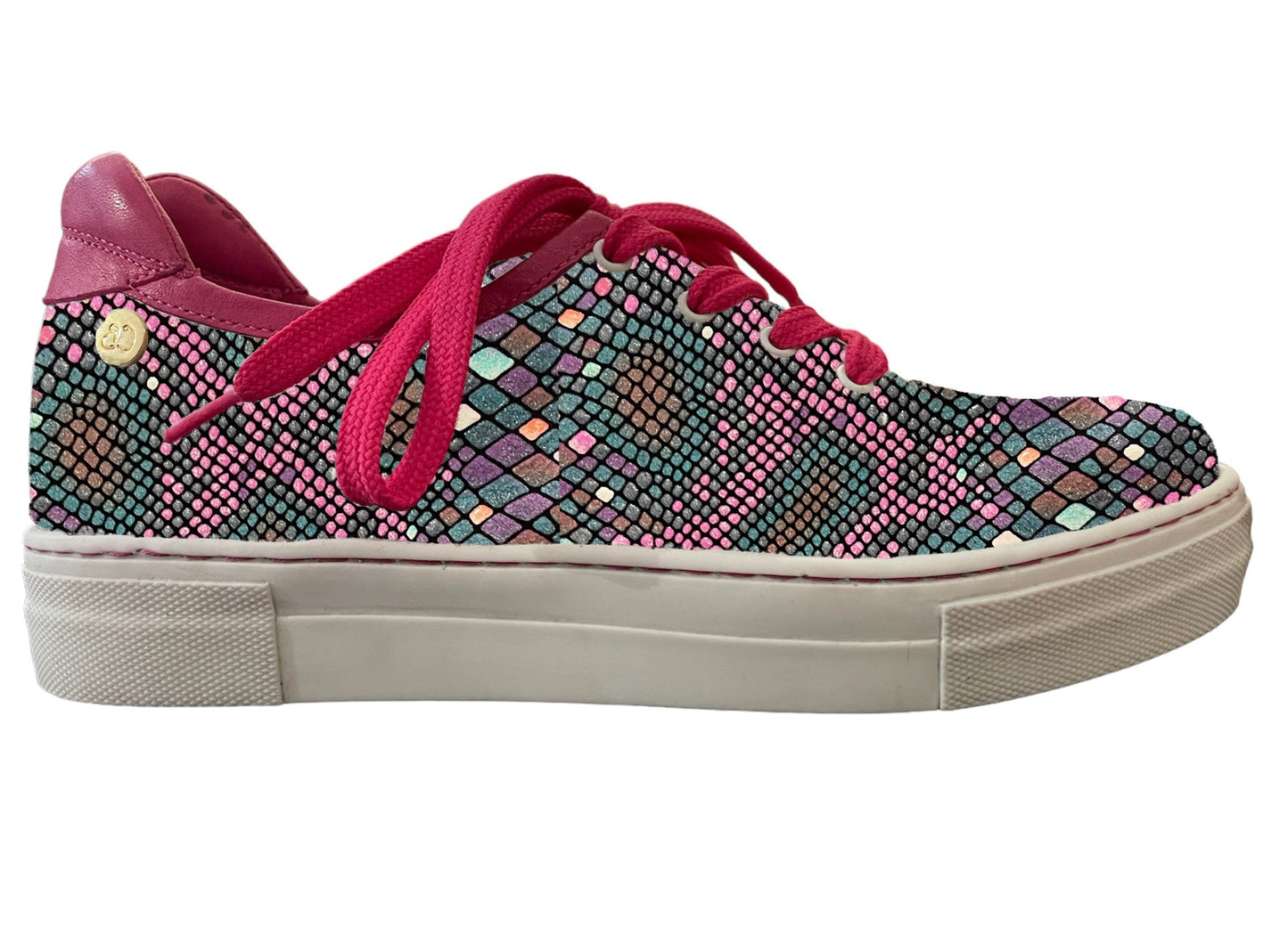 Pucker Up-Multi print lace up sneaker