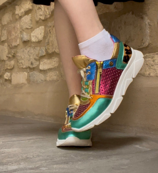Zeus- Multi metallic sneaker - Chanii B