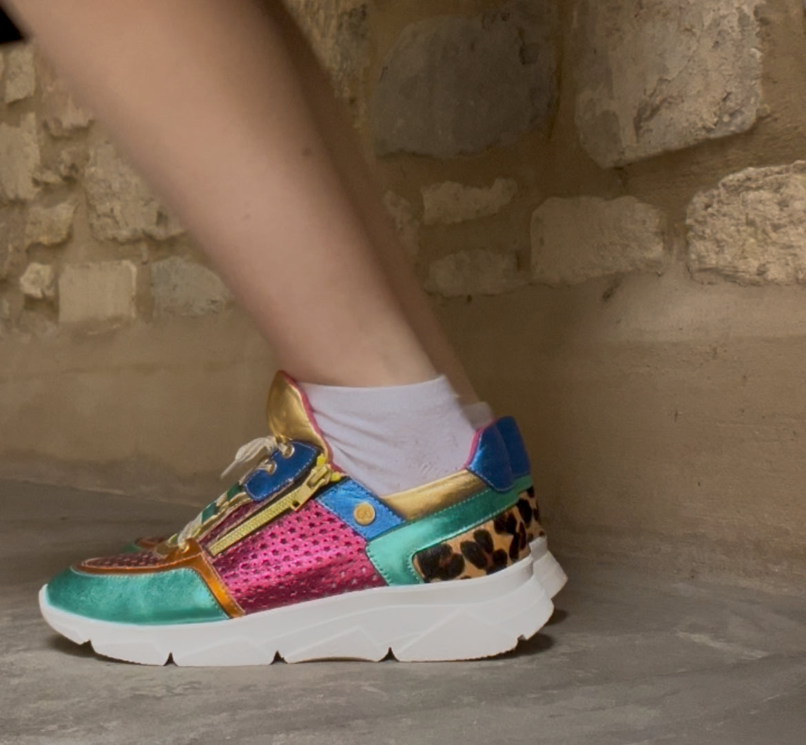 Zeus- Multi metallic sneaker - Chanii B
