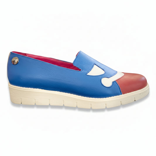 Nips- blue red and white sip on sneaker- Last pair 37