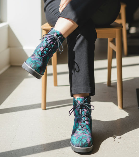 Bang Indigo- Velvet Boot