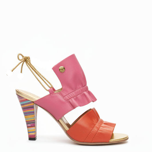 Saturn Fuchsia and orange open slide - Chanii B