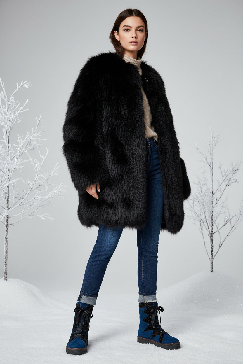 Chaude - Blue Sheepskin LAST PAIRS 37!