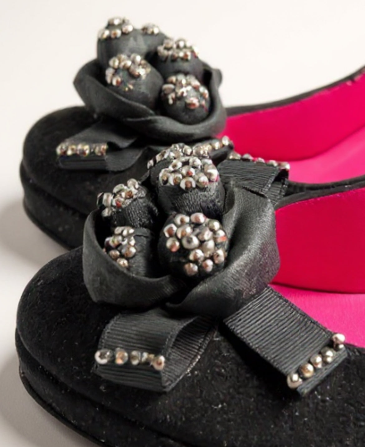 Belle Black suede sparkle