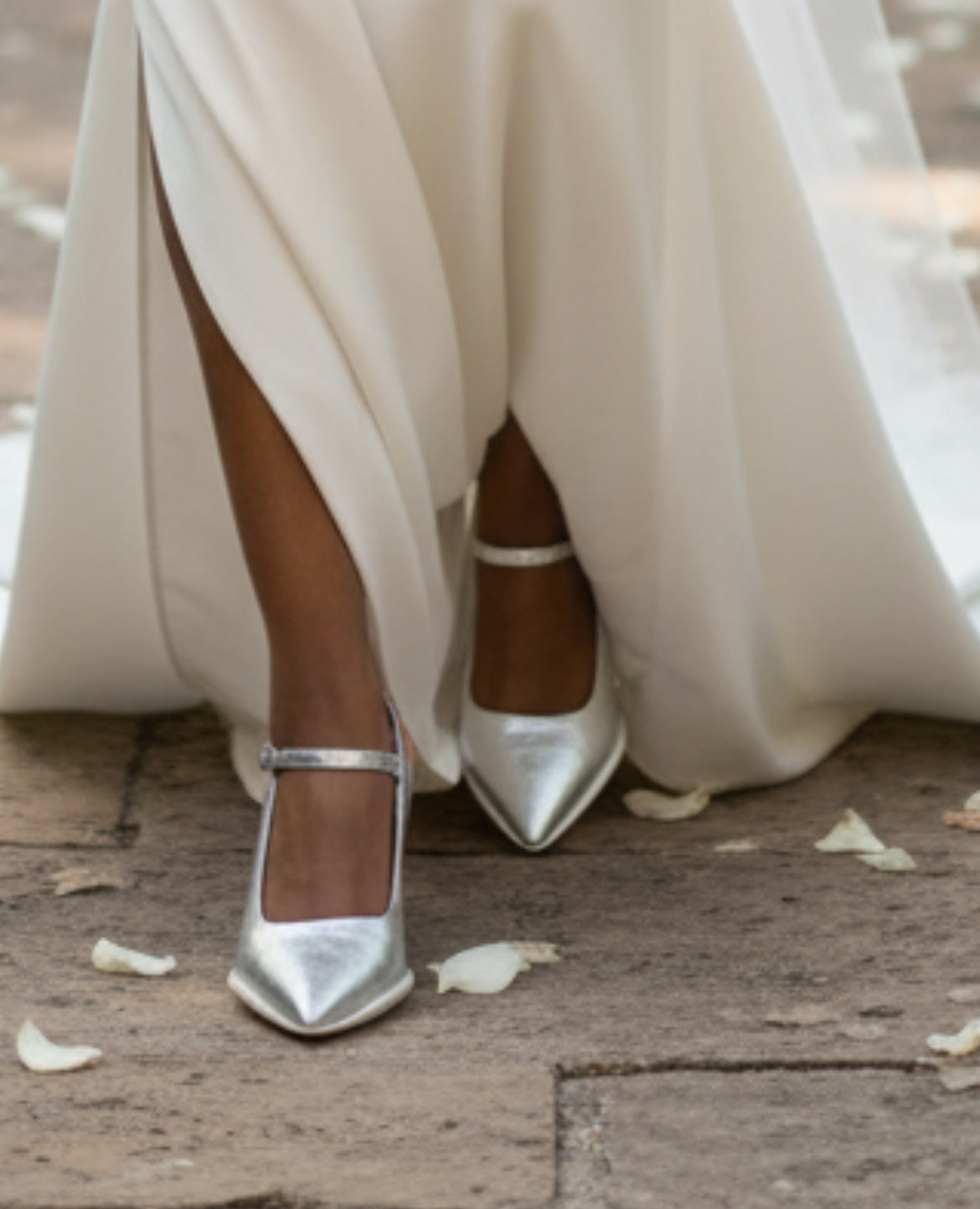 Lola- Silver bar shoe