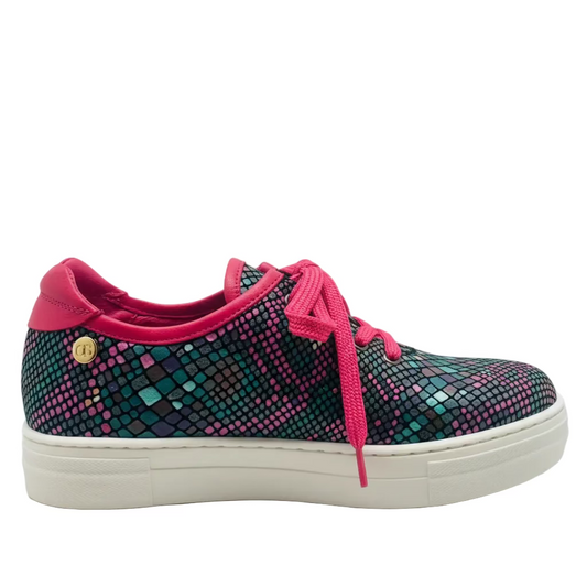 Pucker Up-Multi print lace up sneaker