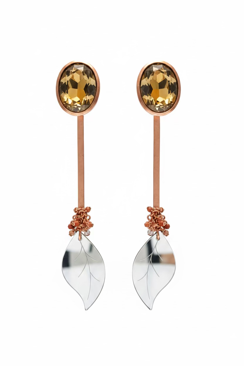 Earrings-Opaleaves