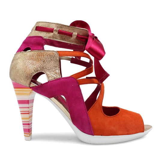 Jupiter - Orange/Fuchsia Sandal
