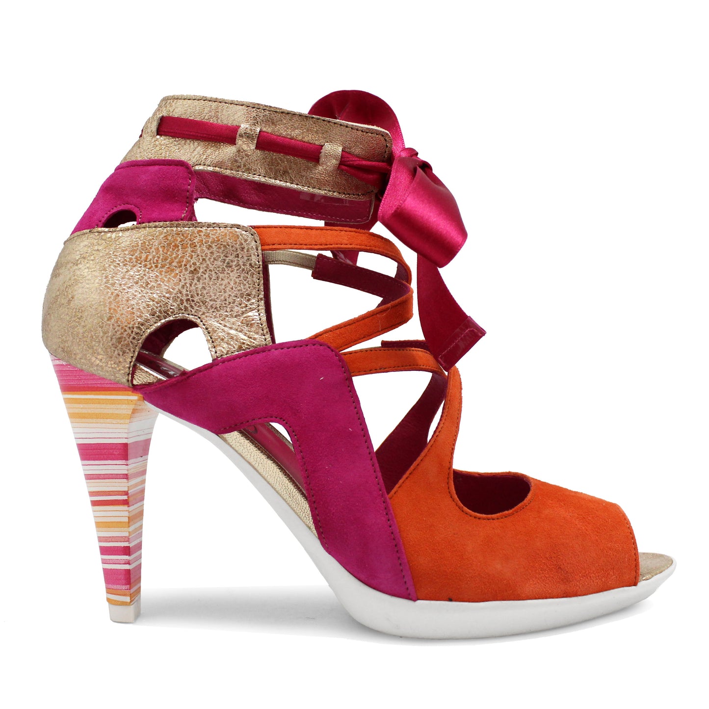 Jupiter - Orange/Fuchsia Sandal