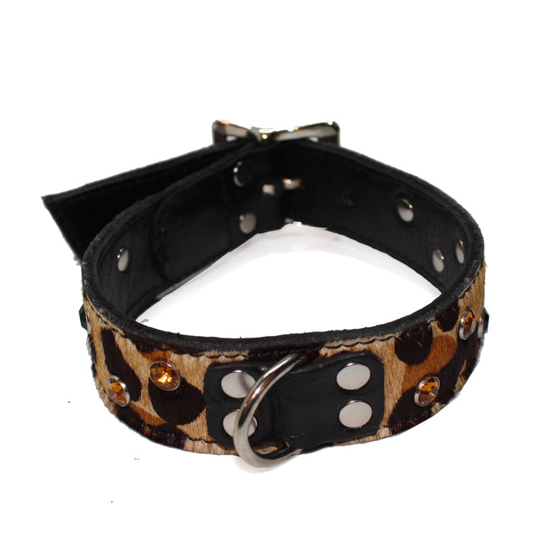 Medium leopard Pet Collar