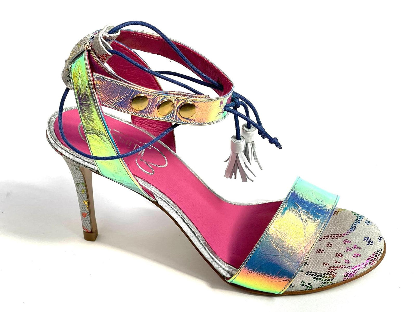 Rockin pink foil open toe- Pre order