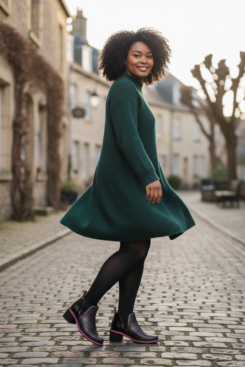 Zigg - Purple- Black ankle boot - Chanii B