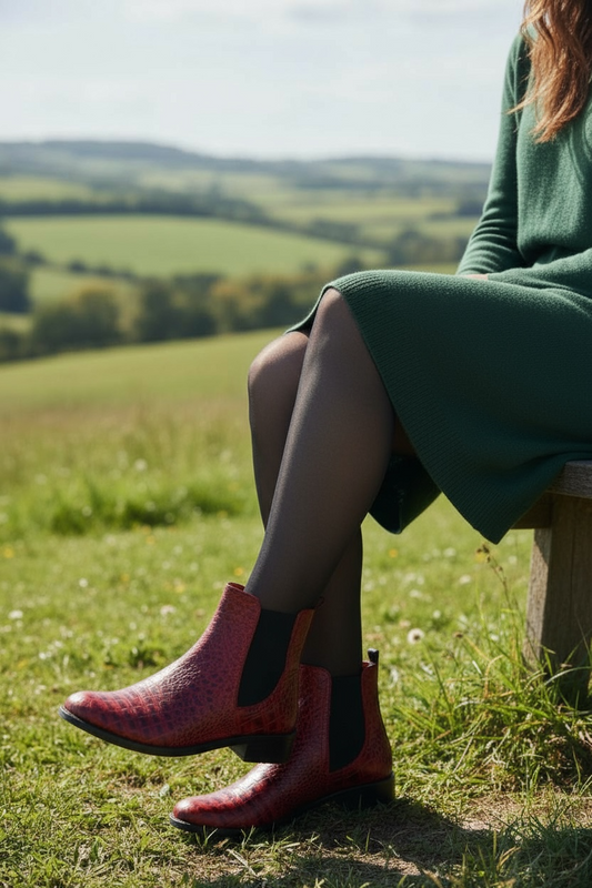 Taille Wine Chelsea ankle boot - Chanii B