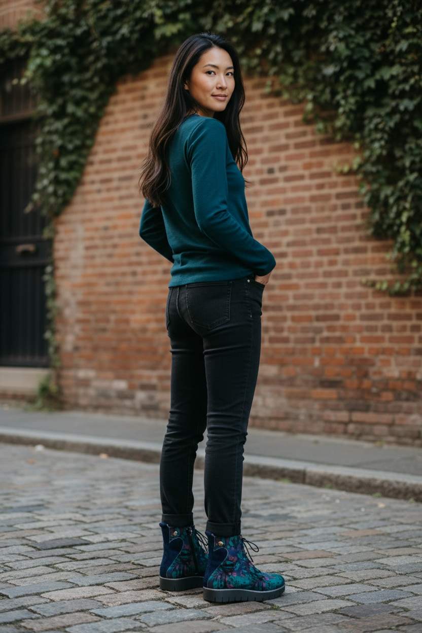 Bang Indigo- Velvet Boot