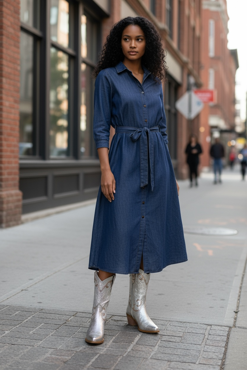Jewel-Rose gold metallic cowboy boot