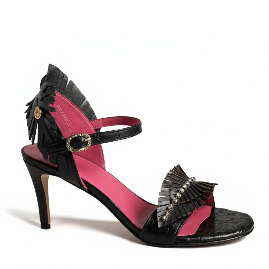 Fifi Black Shimmer sandal
