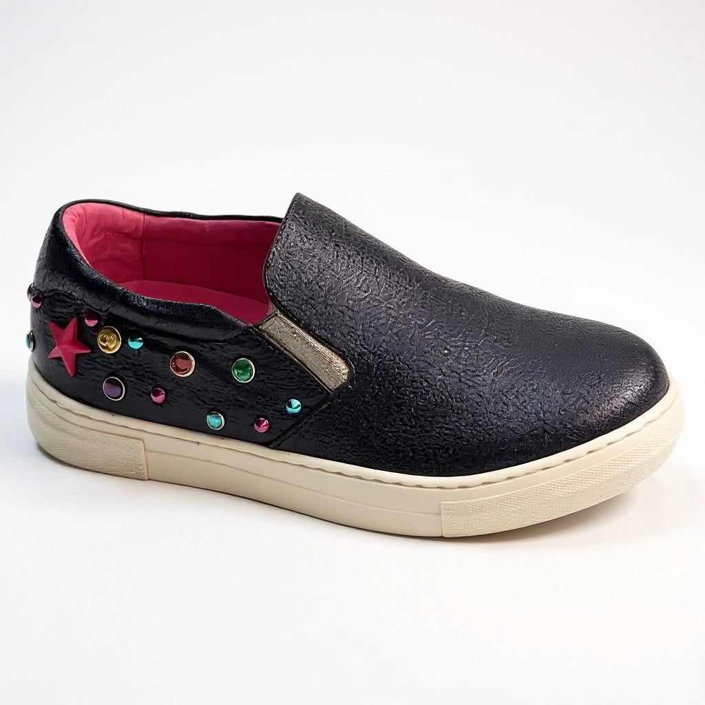 Scala Jewel- Navy slip on trainers