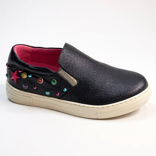 Scala Jewel- Navy slip on trainers