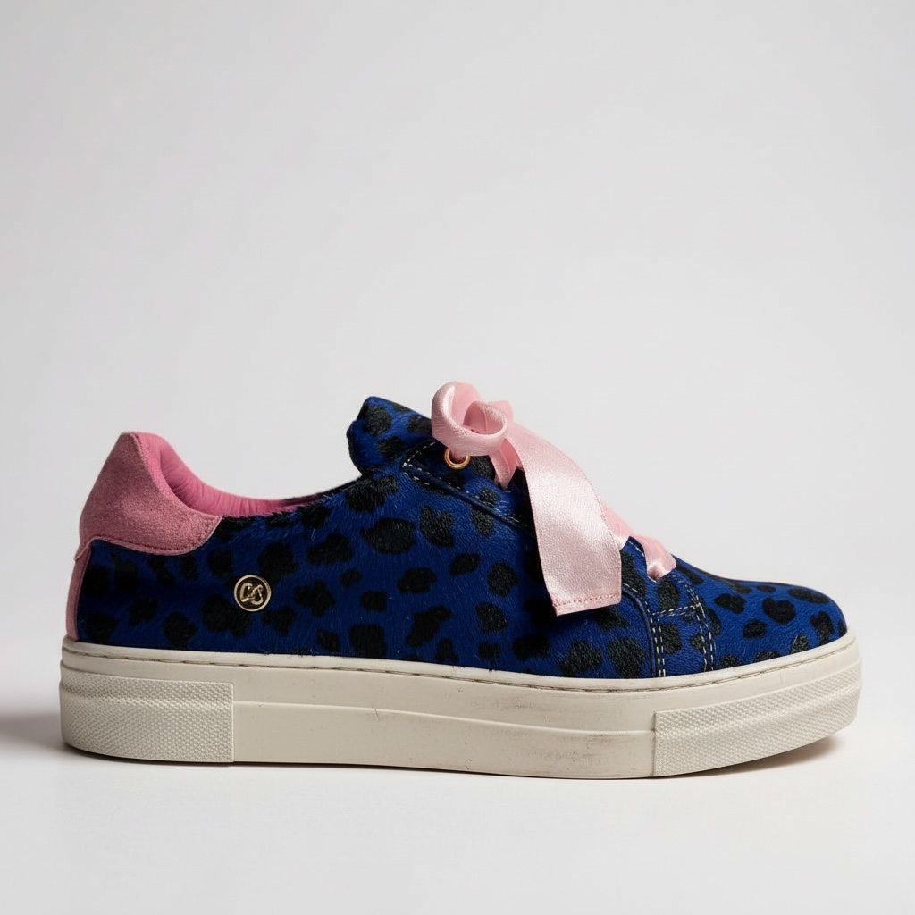 Skate - Blue wildcat -Pink