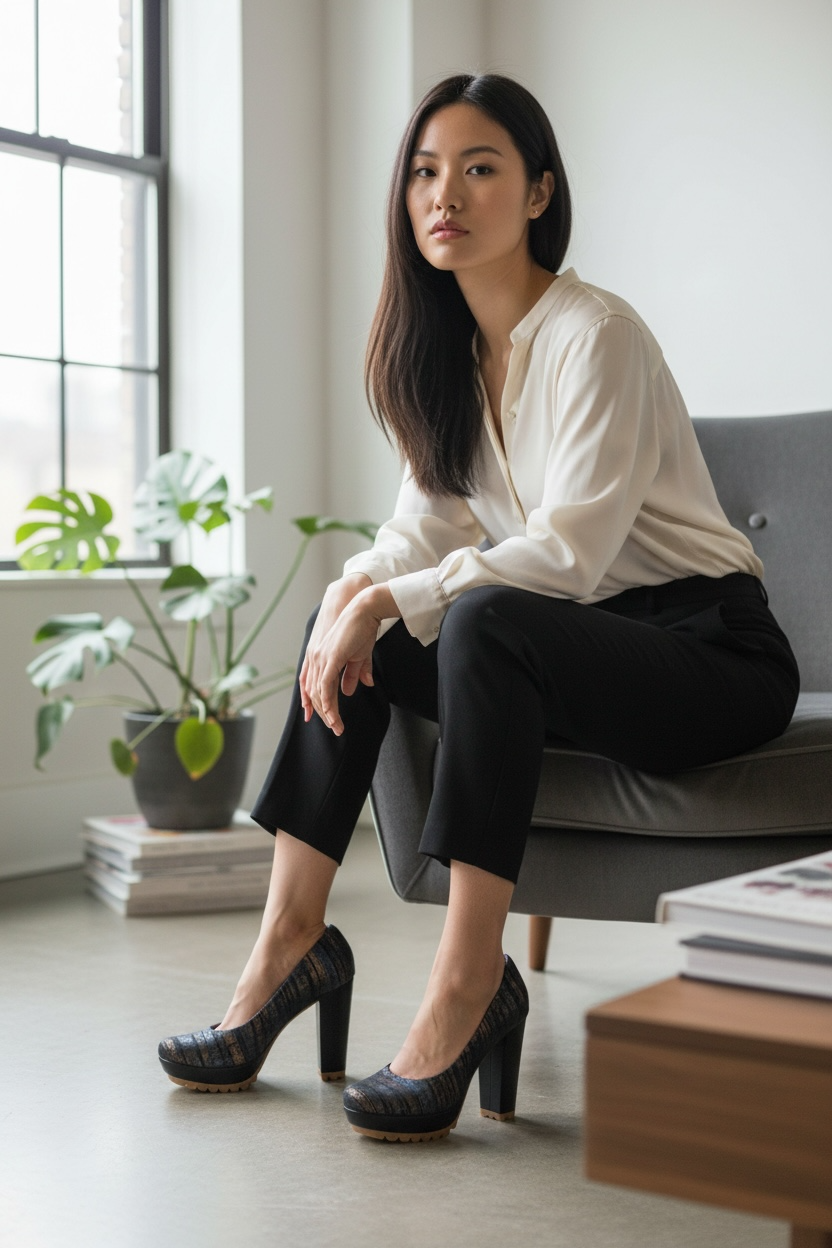 Pate - Blue Bronze stripe- LAST PAIRS 35 AND 36