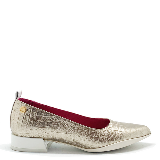 Pierre-Champagne Croc flat shoe