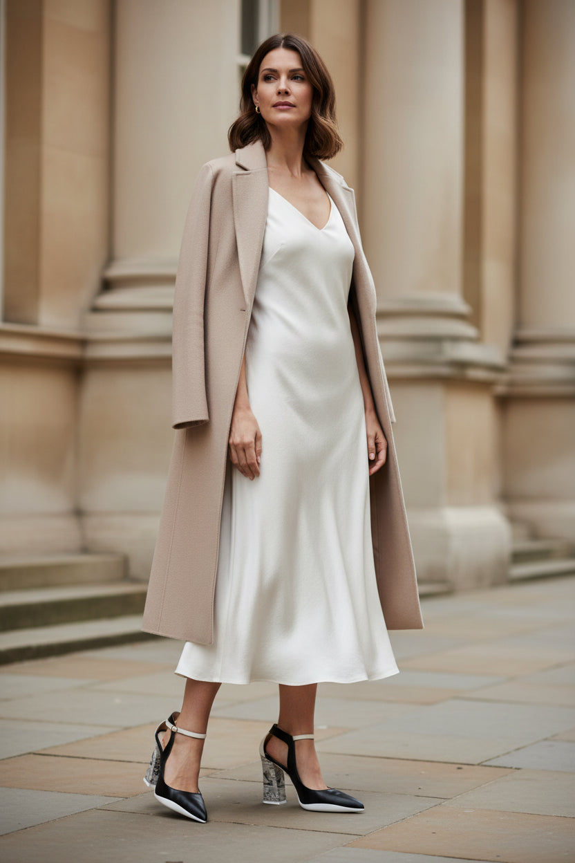 Pointure -Black/White Newsprint High heel shoe