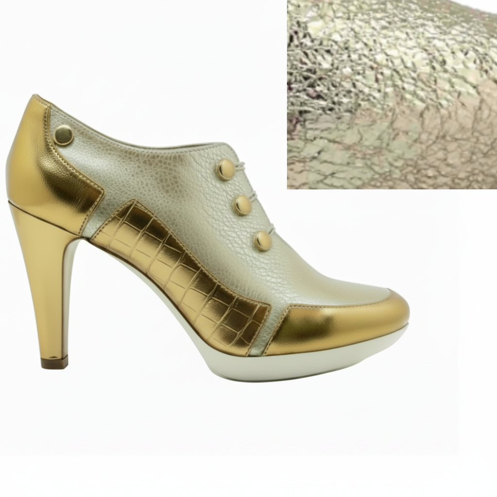 Dijon-Gold button heel- Pre order