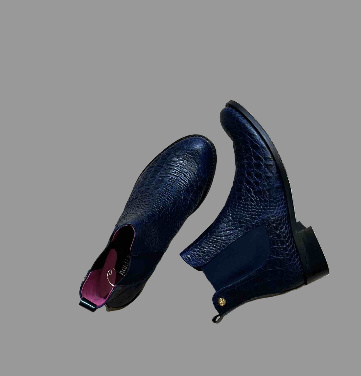 Taille Navy croc- Chelsea ankle boot - Chanii B