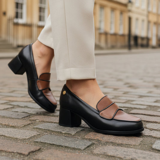 Arc - Black and tan loafer - Chanii B