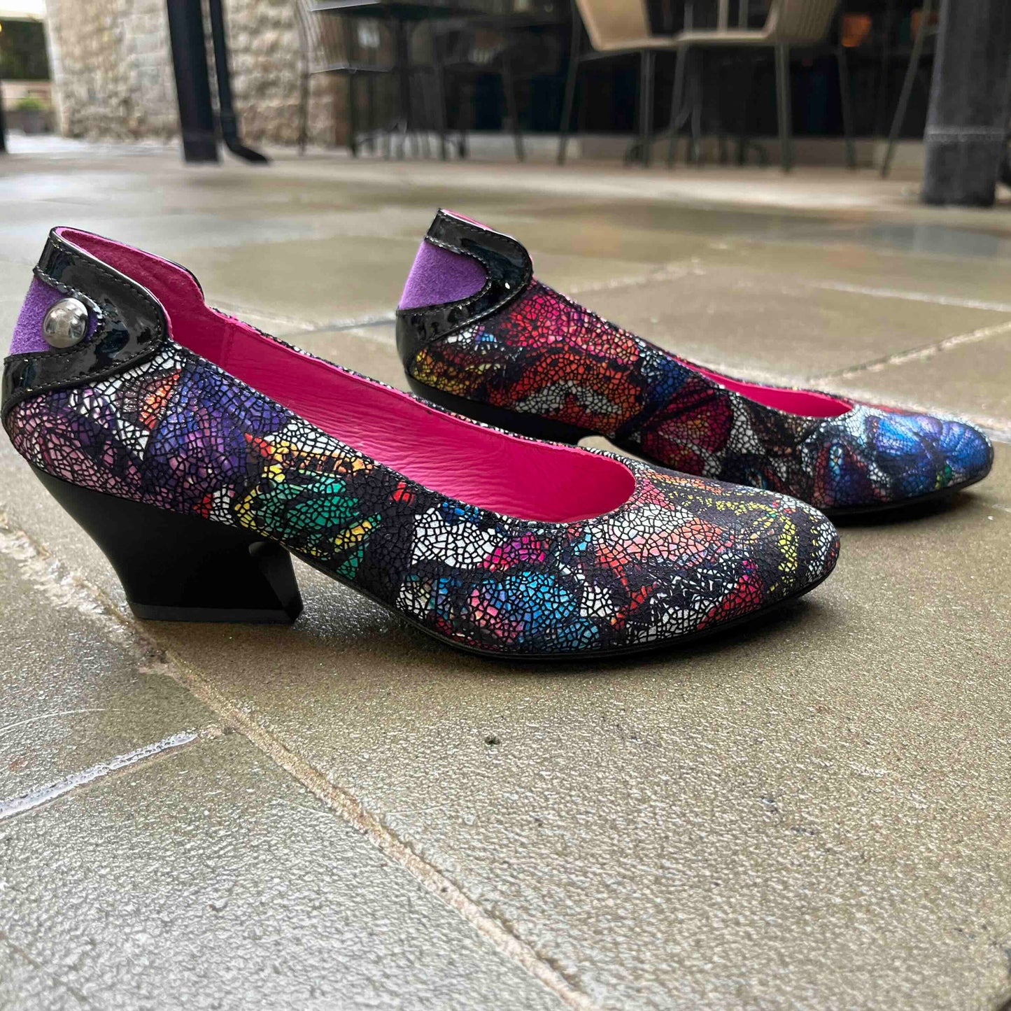 Cappuccino -Butterflies dress shoe