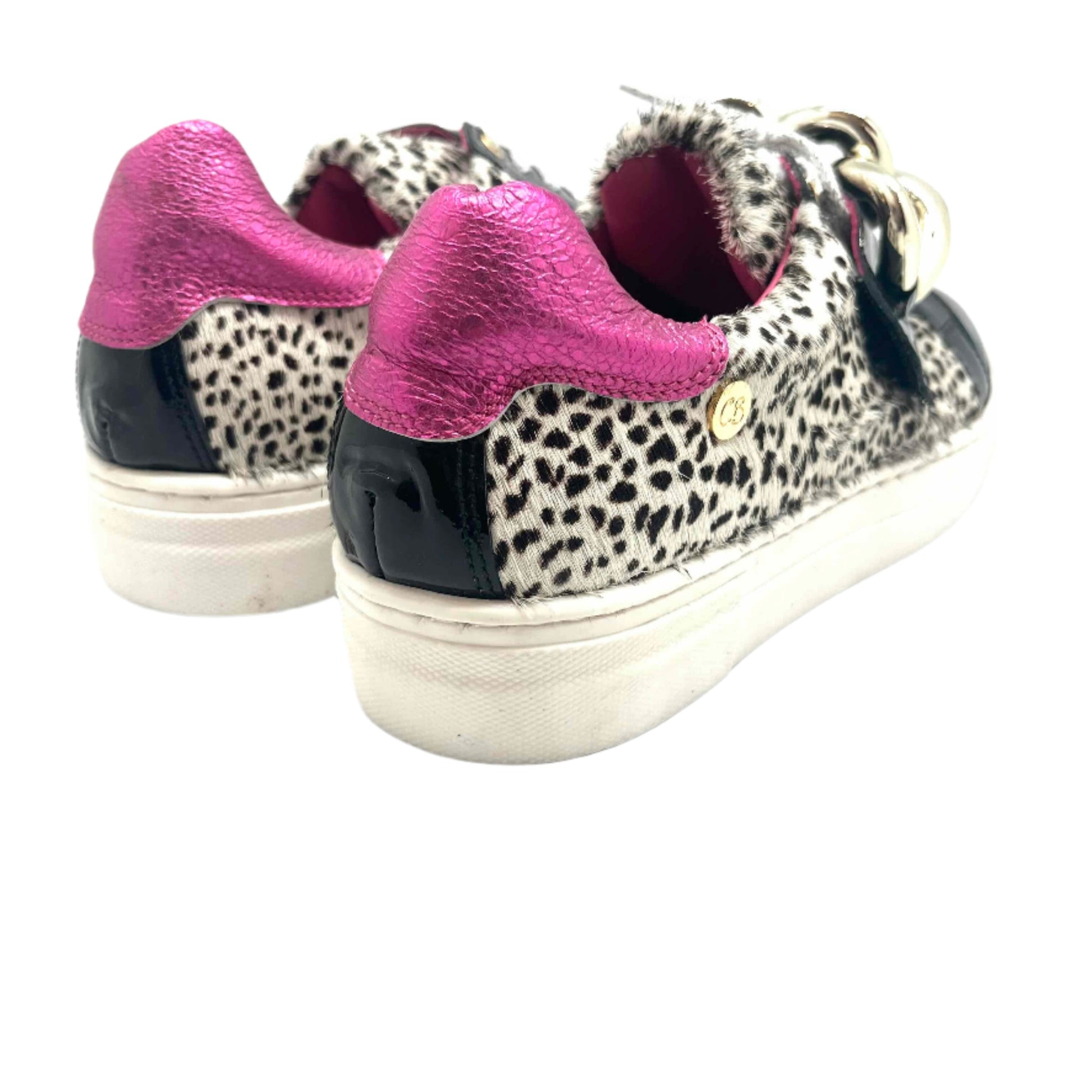 Cello- Cheetah black-fuchsia sneaker - Chanii B
