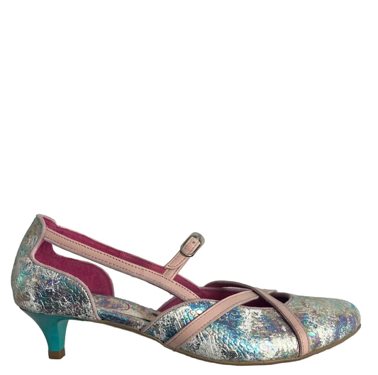 Croisse- multi pastel- mermaid kitten heel-LIMITED EDITION