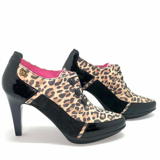 Dijon-Black leopard shoe boot - Chanii B