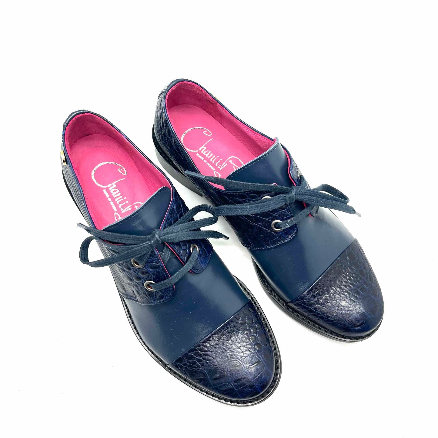 Ecoute- Navy lace up shoe