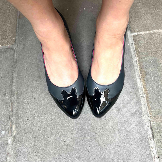 Frappuccino -navy and black dress shoe - Chanii B