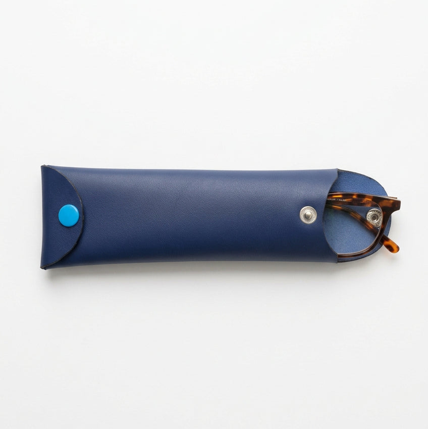 Case- Navy eye glass case