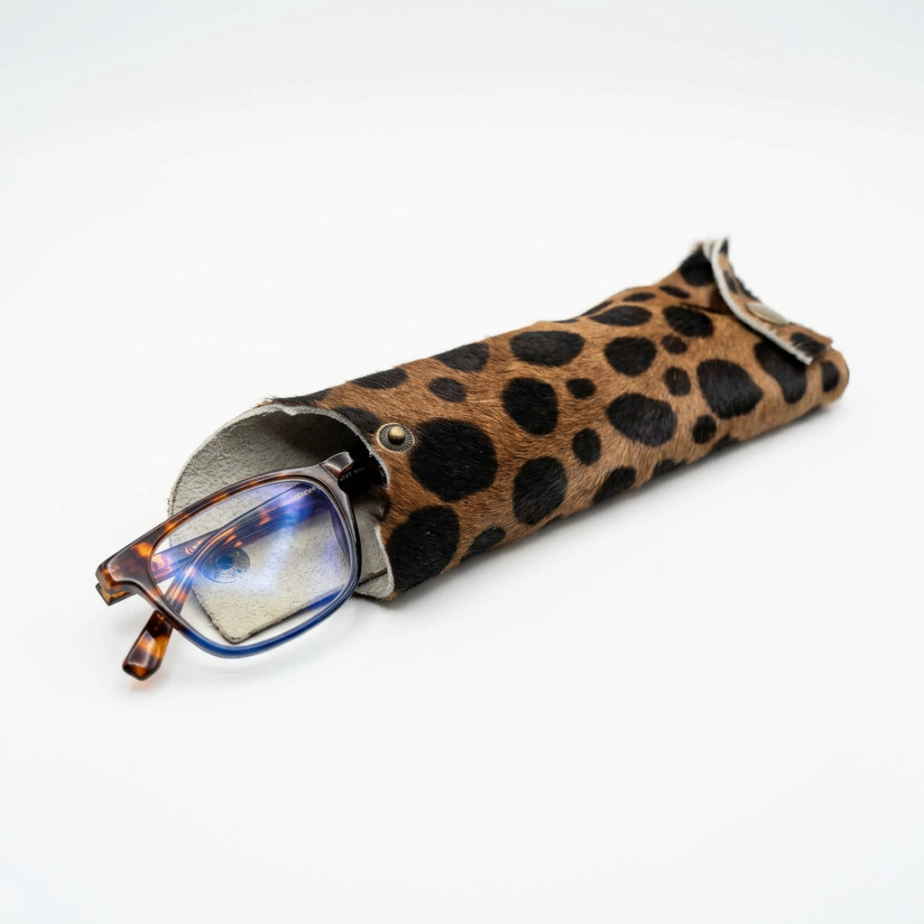 Case- leopard eye glass case