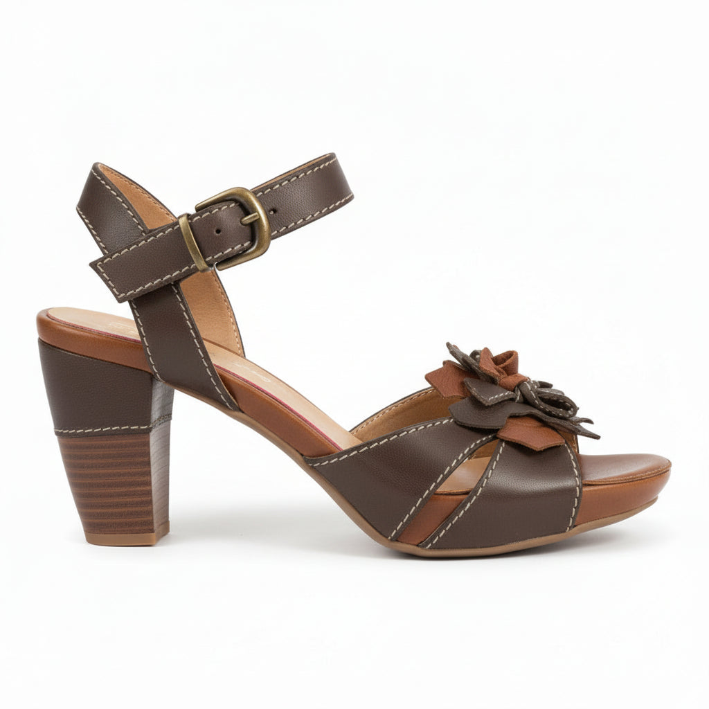 Pong Brown Flower- LAST PAIR 40!