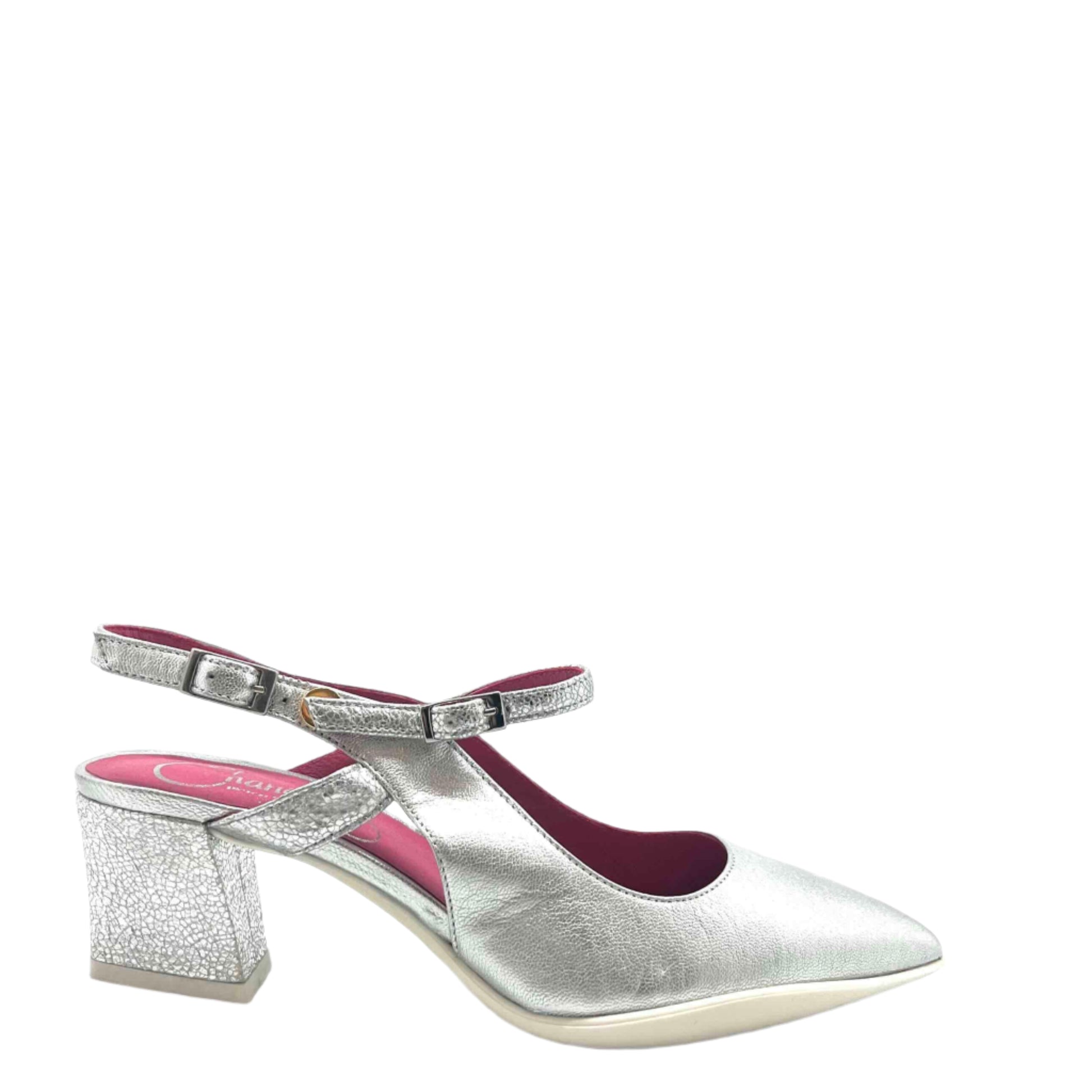 Lola- Silver bar shoe - Chanii B