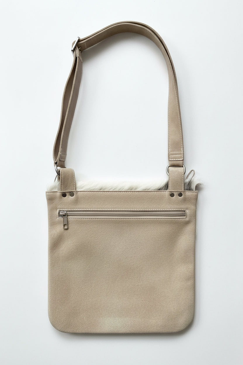 Vinette-MS leather-Natural cowhide natural messenger bag