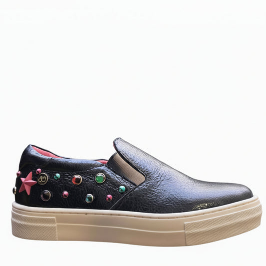 Scala Jewel- Navy slip on trainers