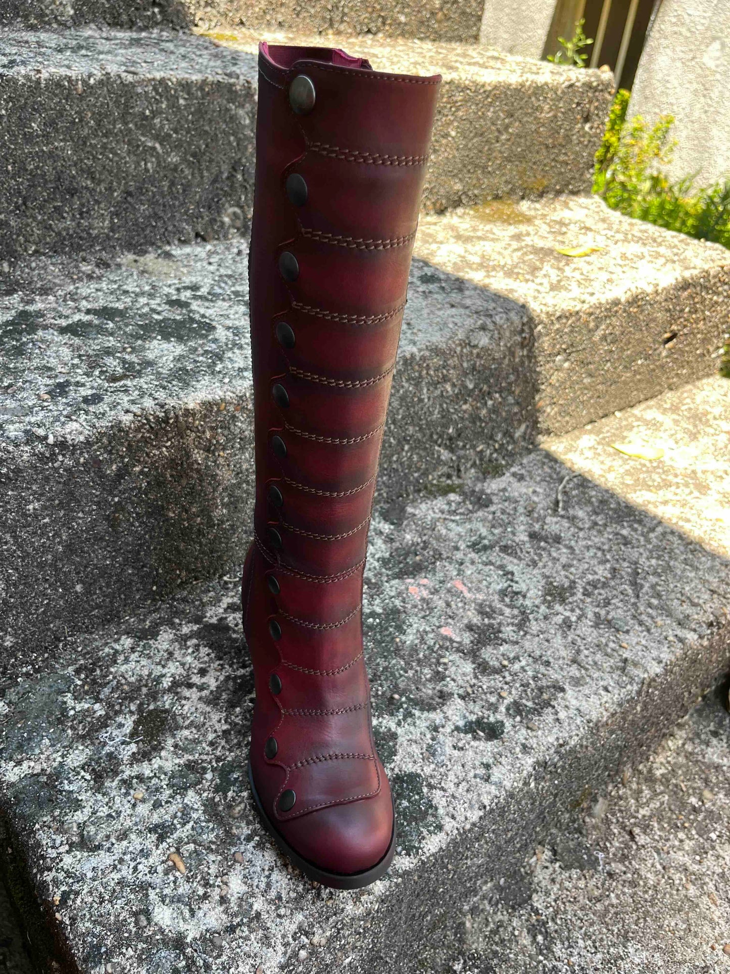 Semaine -Long leg boot cranberry wine