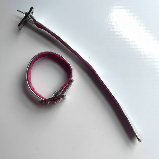 Short Mirror Leather Strap