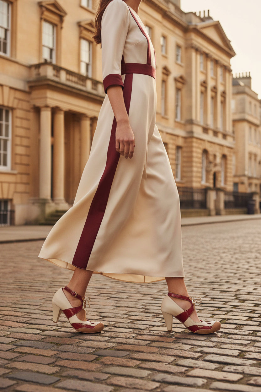 Toujours Natural Red- heel shoe- Last pairs 36, 40 and 42!