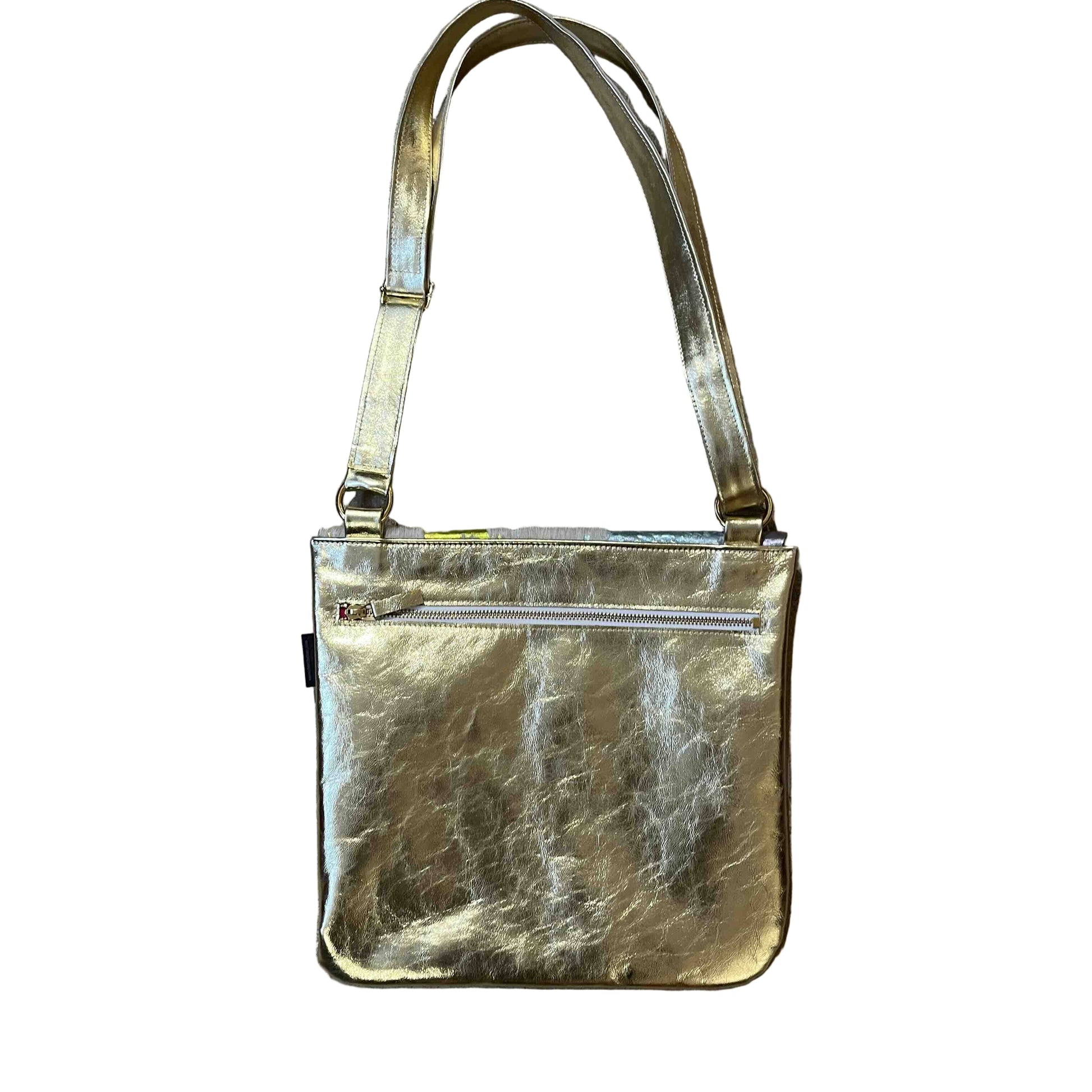 Vinette- white rainbow mid messenger bag - Chanii B