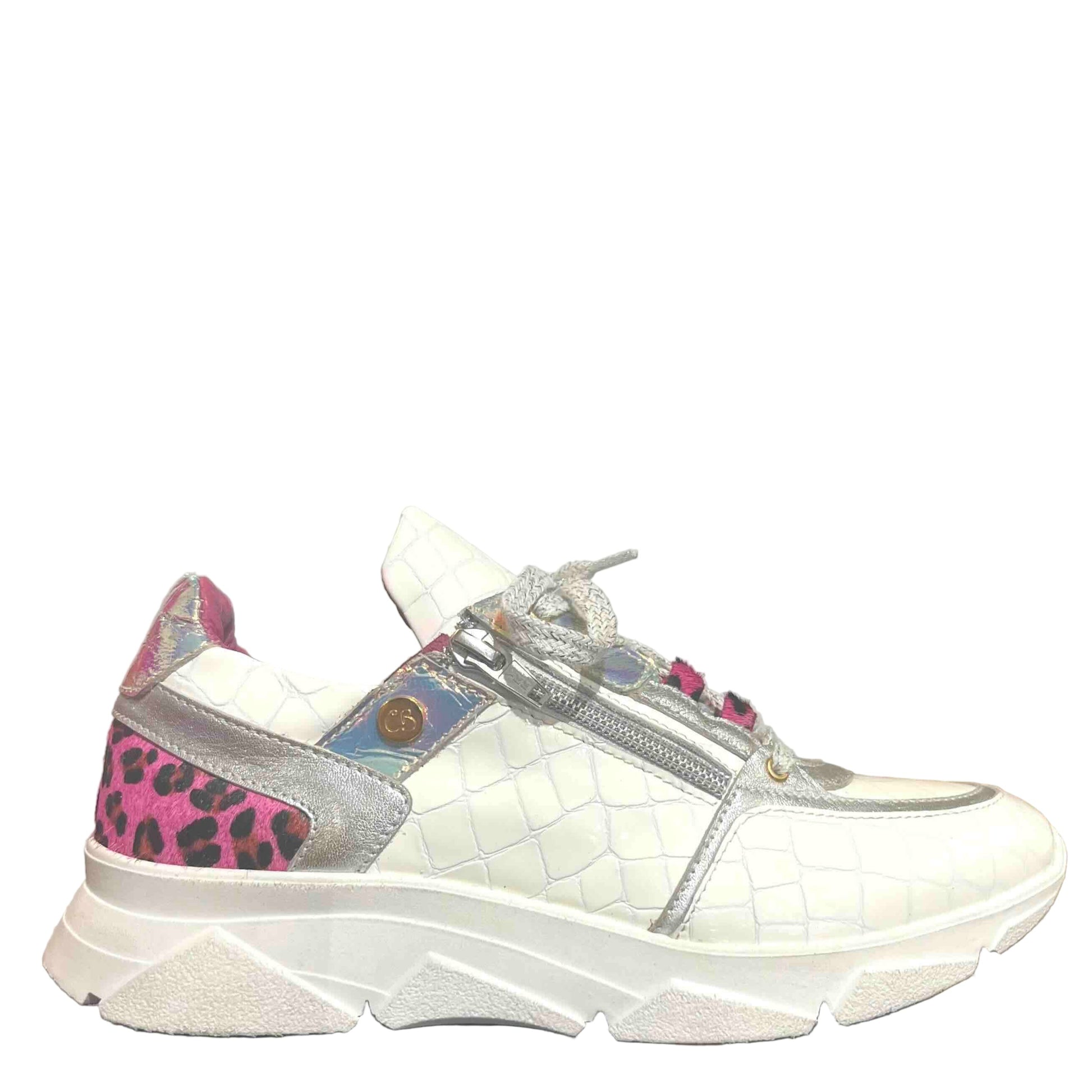 Zeus- White croc print - Chanii B