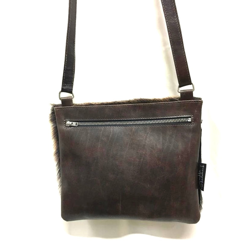 Fur-small BROWN- fur handbag- exclusive online