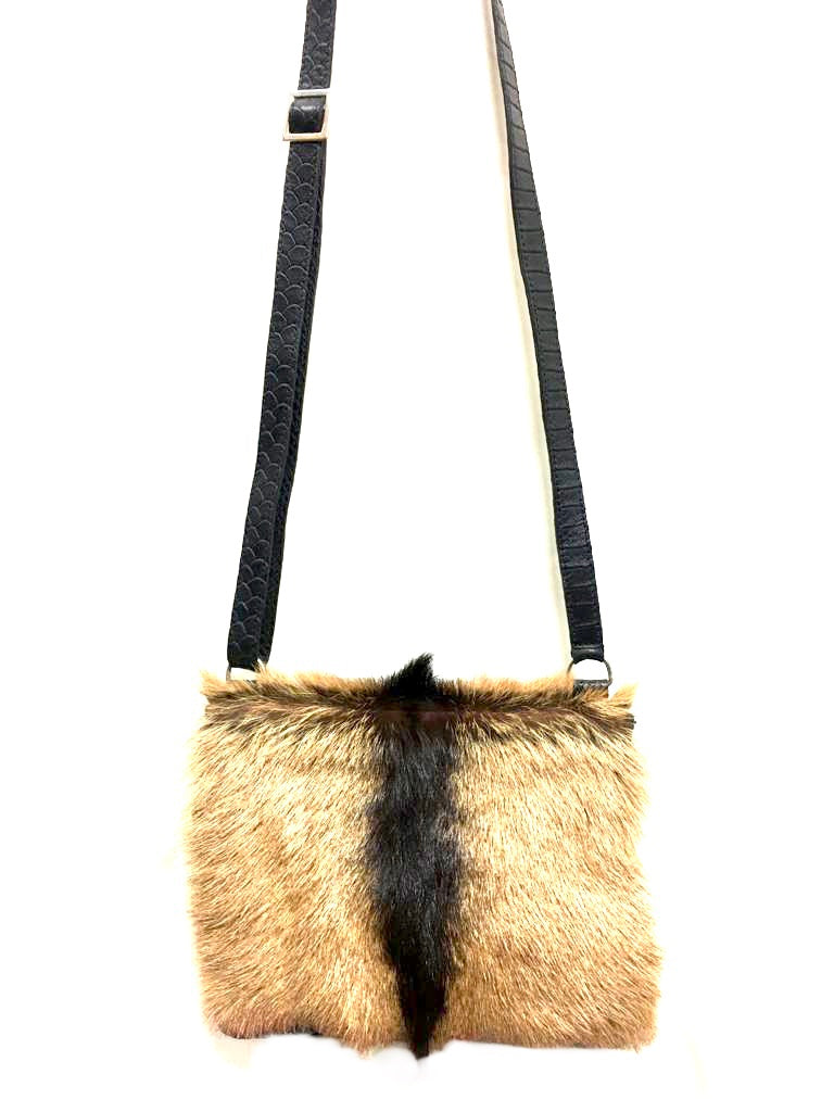 Feathers small BROWN- fur handbag- exclusive online